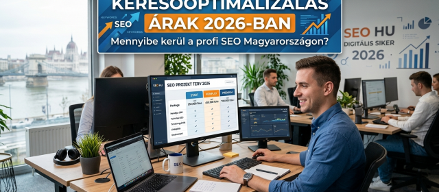 Keresőoptimalizálás árak 2026-ban – Mennyibe kerül a profi SEO Magyarországon?
