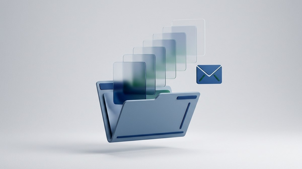 Adathozzáférési kérelem: nyitott irattartóból kiemelkedő digitális adatlapok